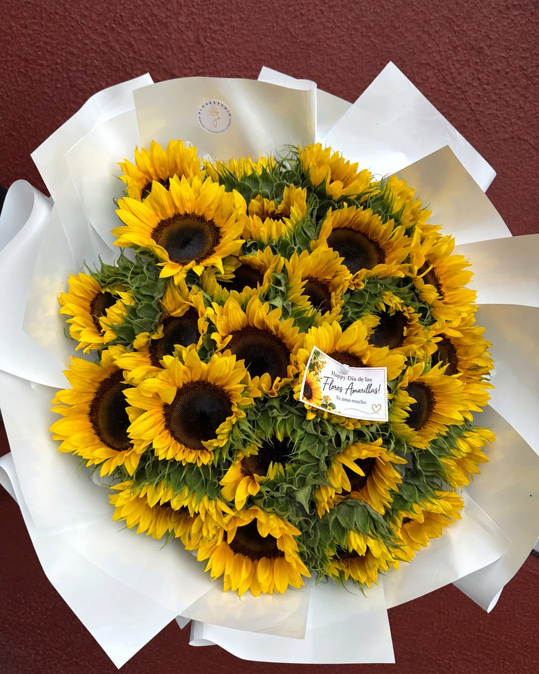 Ramo grande de girasoles entregado el 21 de septiembre